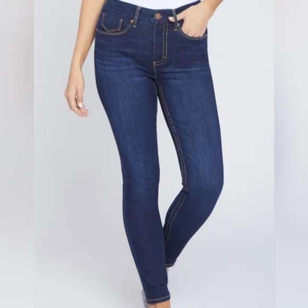 Seven7 High Rise Tummy Less Denim Jean Stretch Size 12(34"x30")‎ #6236